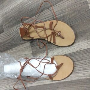 J. Crew Grecian Gladiator Wrap Around Sandals. Size: 9.5